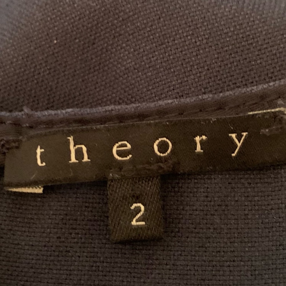 SZ 2 Theory Navy Blue Sleeveless Dress - Picture 3 of 5